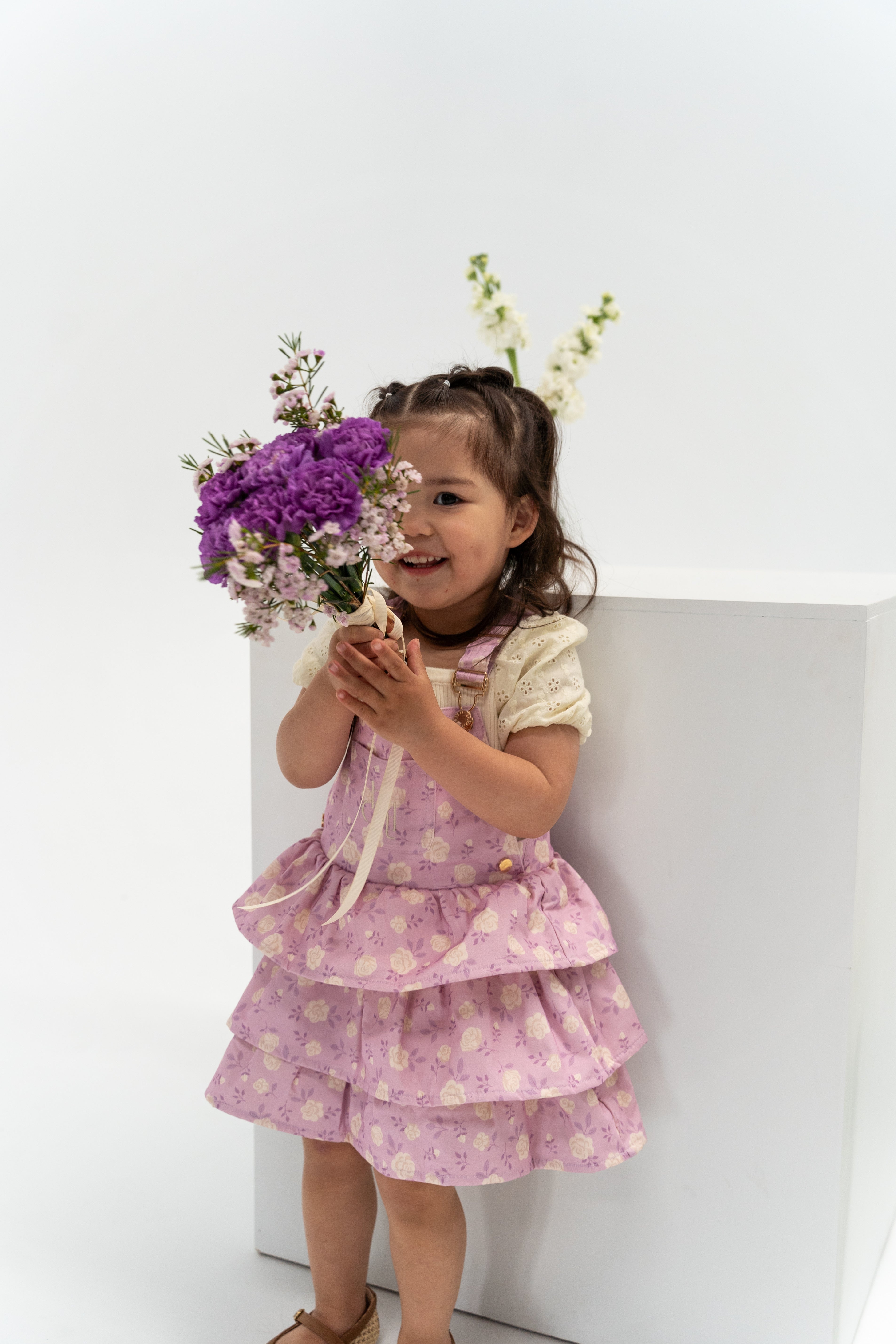 Lavender Overall Dress